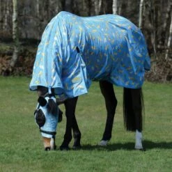 Weatherbeeta Comfitec Essential Mesh II Combo Neck White/Light Blue/Purple -Waldhausen Verkäufe 2024 1002931000 1009573000 seahorseprint grazing1.957c52