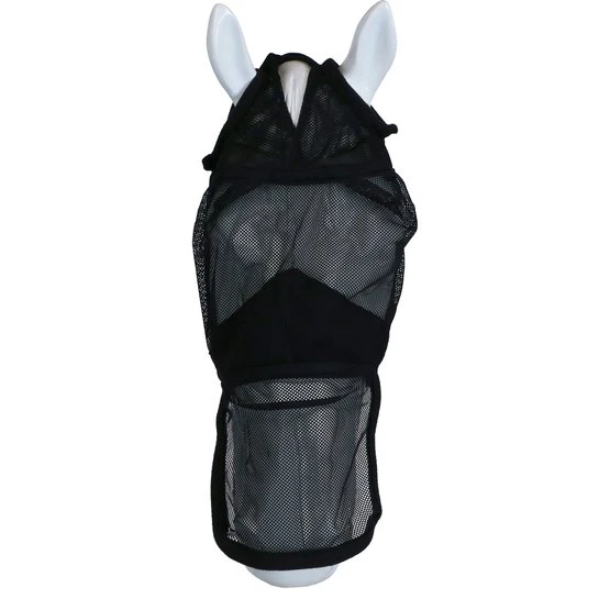 Horka Fliegenmaske Soft Mesh Schwarz 4 Horka Fliegenmaske Soft Mesh Schwarz – Bild 2