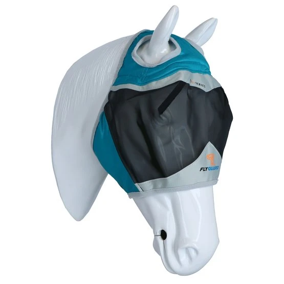 Shires Fliegenmaske Mit Ohrausschnitt Teal 3 Shires Fliegenmaske Mit Ohrausschnitt Teal
