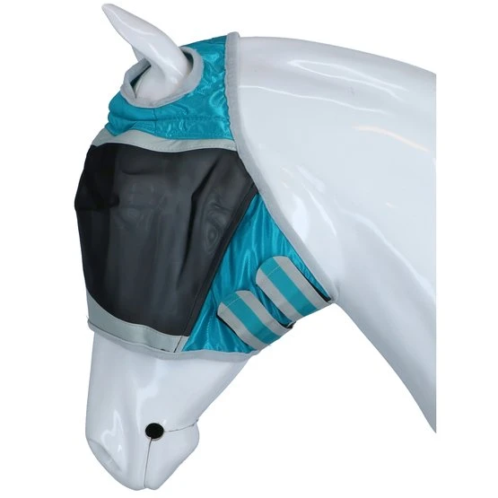 Shires Fliegenmaske Mit Ohrausschnitt Teal 5 Shires Fliegenmaske Mit Ohrausschnitt Teal – Bild 3