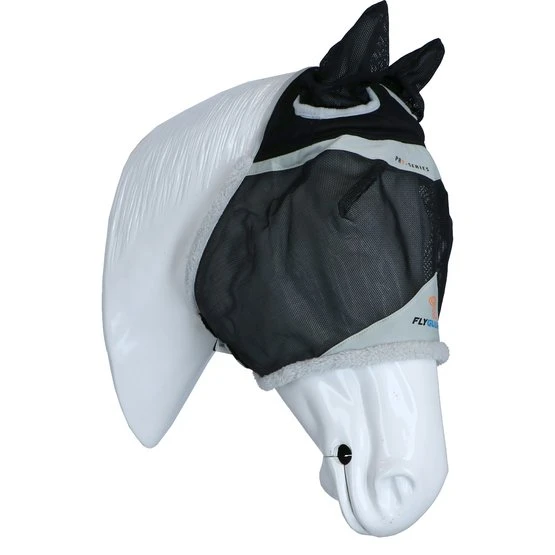 Shires Fliegenmaske Mit Ohren Robust Mesh Schwarz 3 Shires Fliegenmaske Mit Ohren Robust Mesh Schwarz