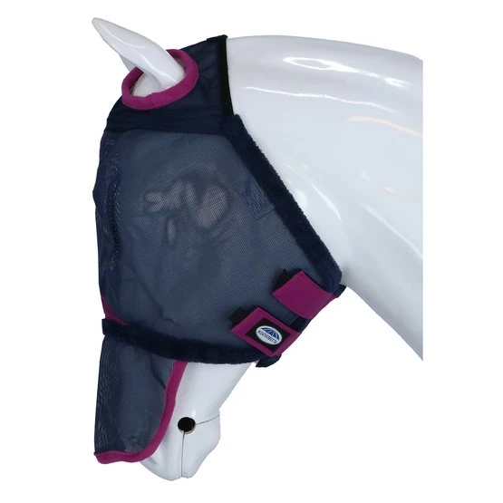 Weatherbeeta Fliegenmaske Comfitec Durable Mesh Mit Nase Schwarz/Lila 9 Weatherbeeta Fliegenmaske Comfitec Durable Mesh Mit Nase Schwarz/Lila – Bild 7