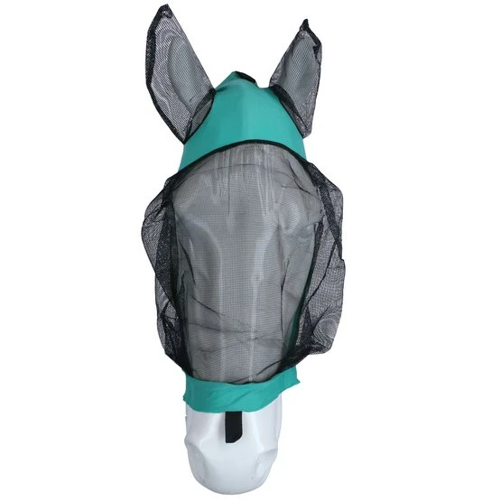 Weatherbeeta Fliegenmaske Stretch Eye Saver Mit Ohren Türkis Schwarz 4 Weatherbeeta Fliegenmaske Stretch Eye Saver Mit Ohren Türkis Schwarz – Bild 2