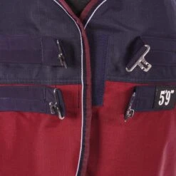 EQUITHÈME Outdoordecke Tyrex 1200D 150g Mit Halbem Halsteil Navy/Bordeaux -Waldhausen Verkäufe 2024 agradi 44818384 2.af70a7 1