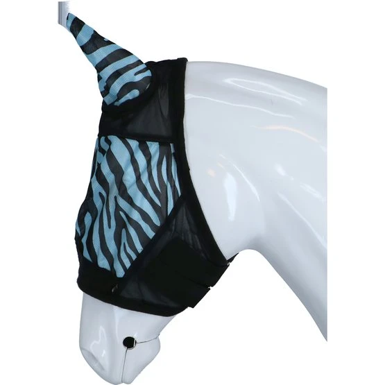 HKM Fliegenmaske Zebra Schwarz/Weiß 7 HKM Fliegenmaske Zebra Schwarz/Weiß – Bild 5