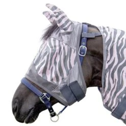 HKM Fliegenmaske Zebra Rose Rosa/Grau -Waldhausen Verkäufe 2024 agradi 44986170 4.5e64c0