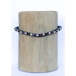 HB Showtime Stirnriemen Magic Schwarz/Burgund