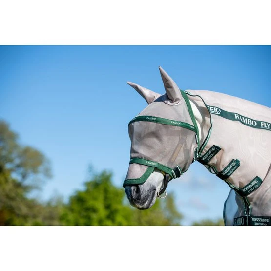 Rambo Fliegenmaske Plus Navy/Silber 20 Rambo Fliegenmaske Plus Navy/Silber – Bild 18