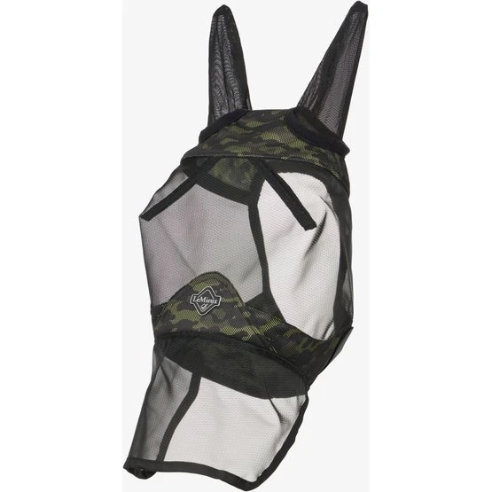 LeMieux Fliegenmaske Full VisorTek Camo Braun 7 LeMieux Fliegenmaske Full VisorTek Camo Braun – Bild 5