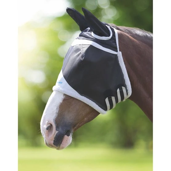 Shires Fliegenmaske Mit Ohren Robust Mesh Schwarz 6 Shires Fliegenmaske Mit Ohren Robust Mesh Schwarz – Bild 4