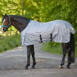 Waldhausen Fliegendecke Protect Mit Bauchgurten Silbergrau