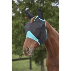 Weatherbeeta Fliegenmaske Comfitec Deluxe Fine Mesh Mit Ohren Navy/Türkis -Waldhausen Verkäufe 2024 wb 1006939000 blackturquoise wb cft fine mesh mask ears image hero null.419572