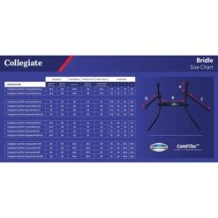 Collegiate Comfitec Crystal Schwarz -Waldhausen Verkäufe 2024 wb colligate sizechart hoofdstel frontriem.0b6876 1